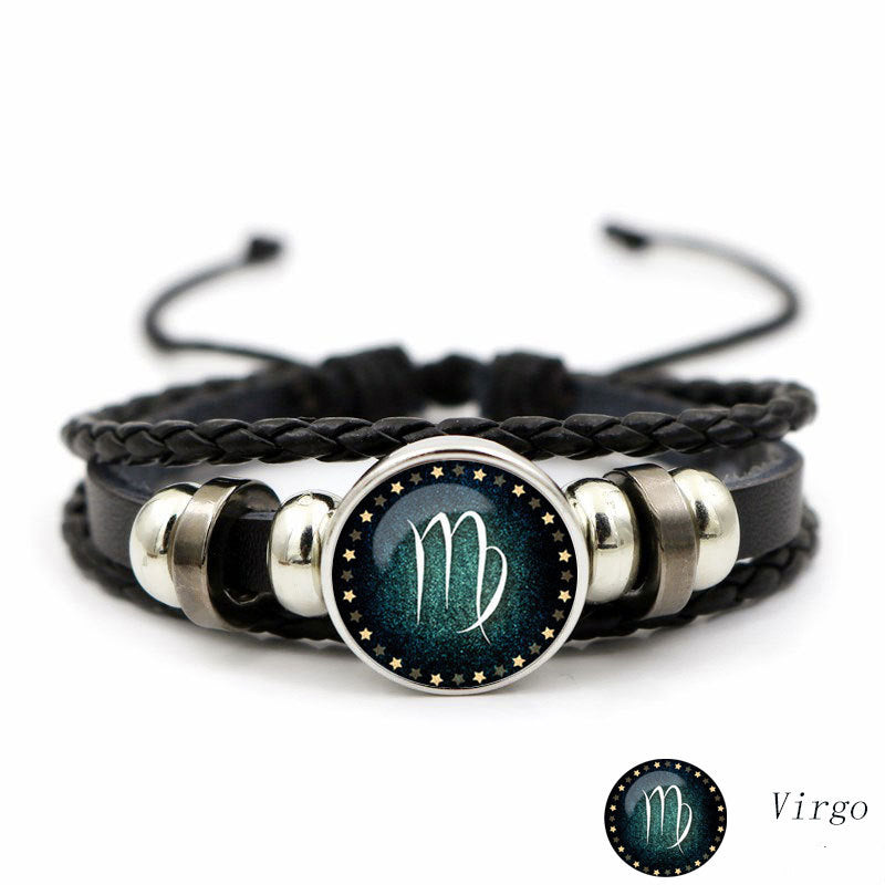 Luminous Twelve Constellation Artificial Gemstone Bracelet