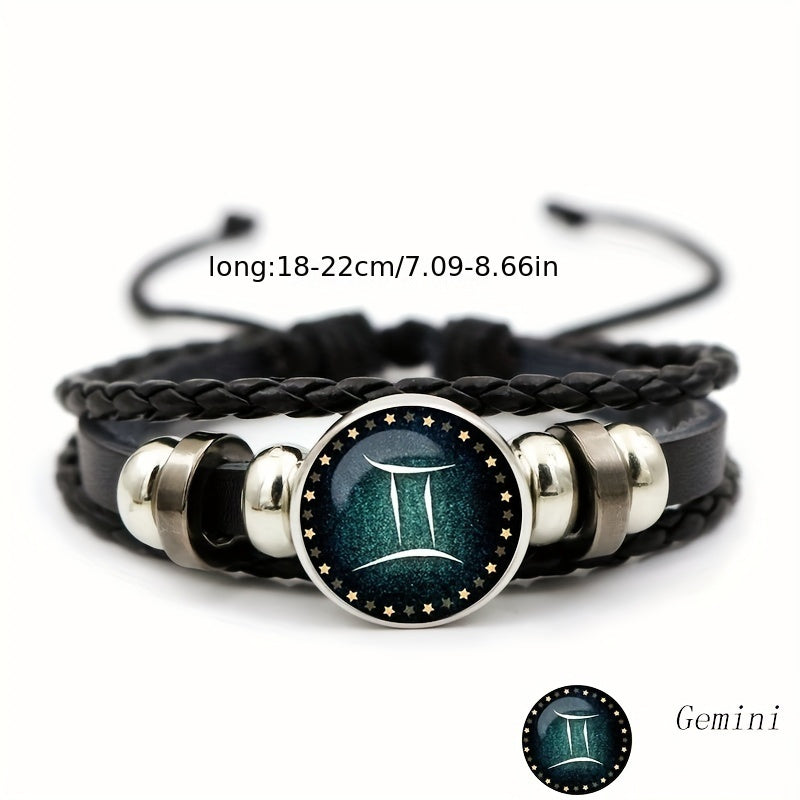 Luminous Twelve Constellation Artificial Gemstone Bracelet