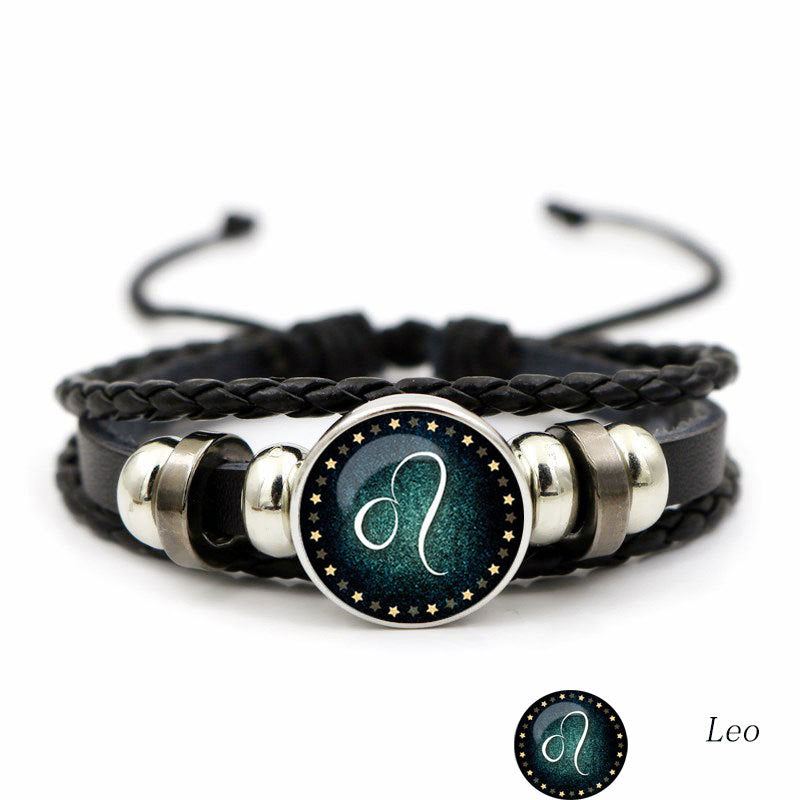 Luminous Twelve Constellation Artificial Gemstone Bracelet