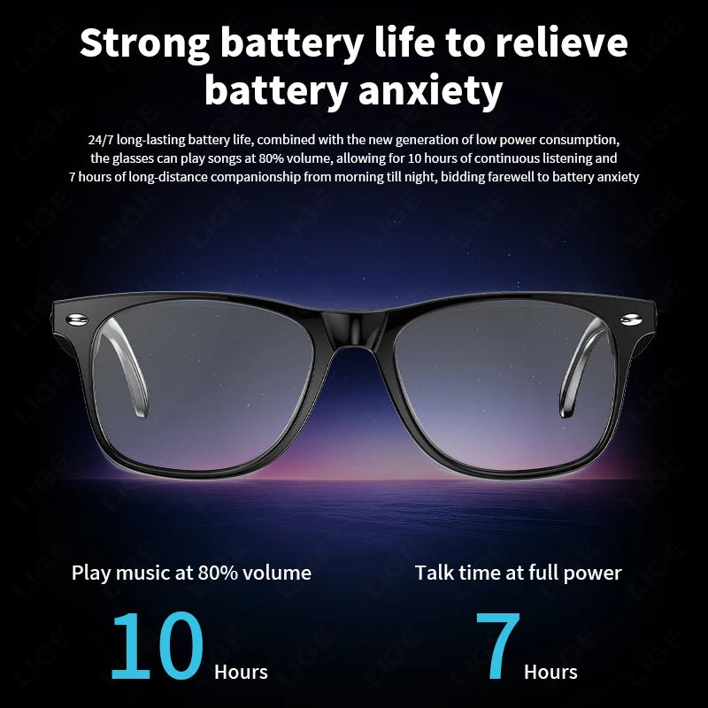 Smart Glasses AI Intelligent Voice Video Real-time Translation Bluetooth