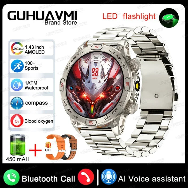 Xiaomi Outdoor Military Flashlight GPS Smart Watch