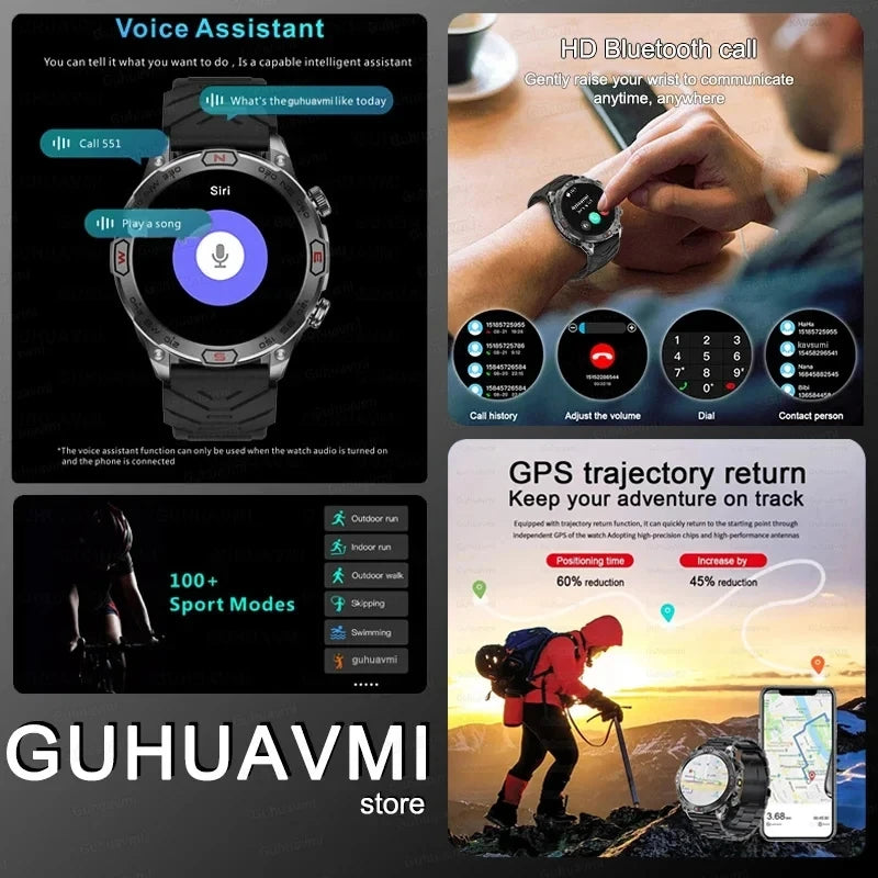 Xiaomi Outdoor Military Flashlight GPS Smart Watch