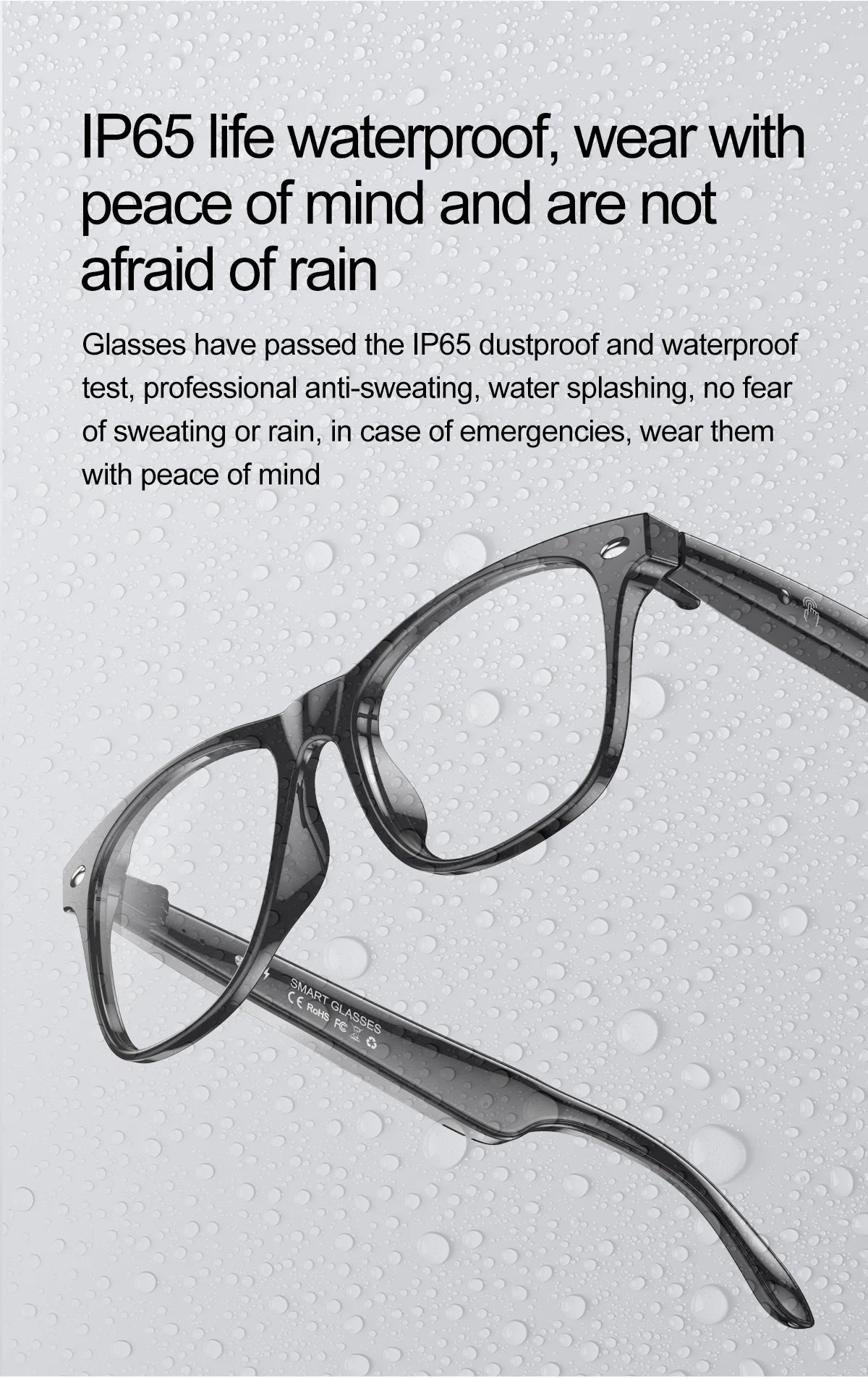 Smart Glasses AI Intelligent Voice Video Real-time Translation Bluetooth