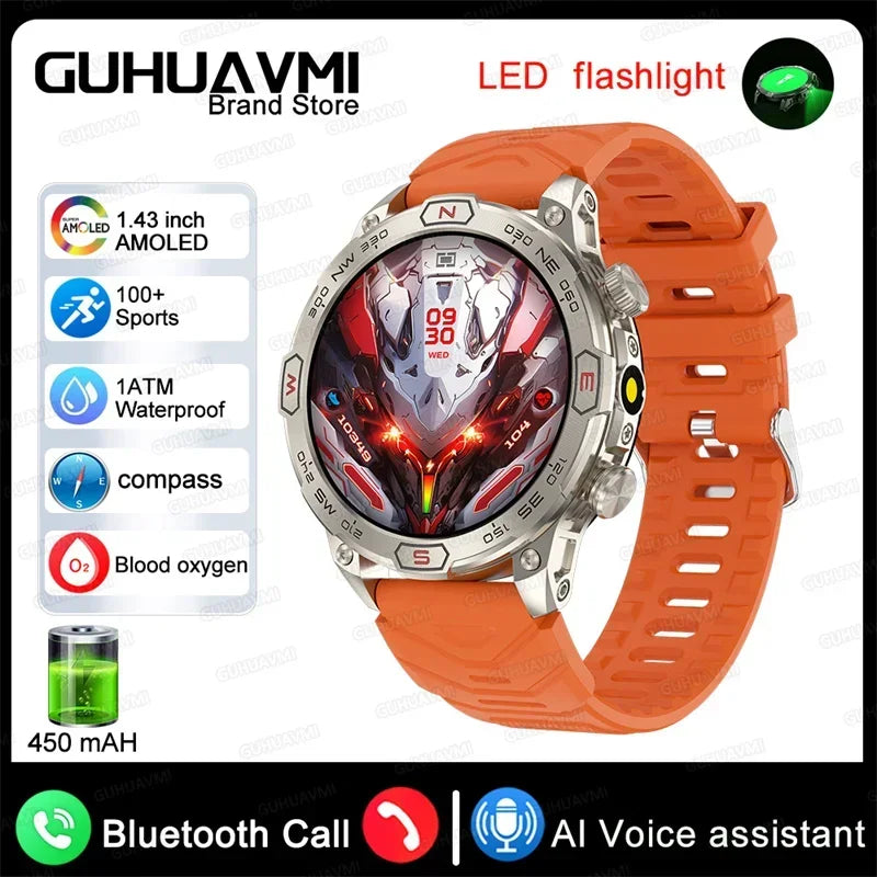 Xiaomi Outdoor Military Flashlight GPS Smart Watch