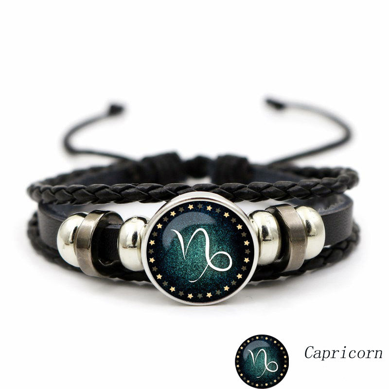 Luminous Twelve Constellation Artificial Gemstone Bracelet