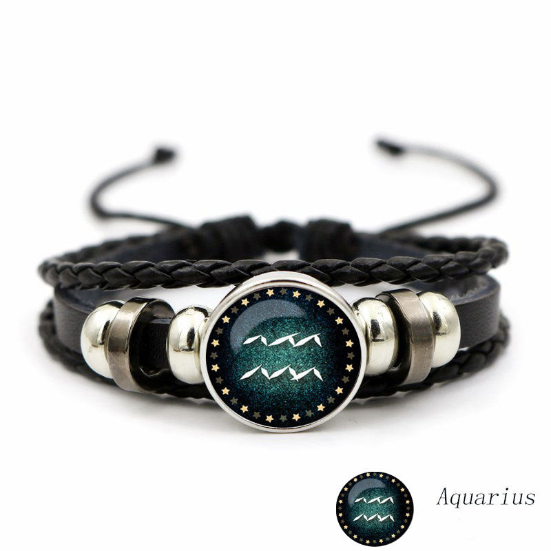Luminous Twelve Constellation Artificial Gemstone Bracelet