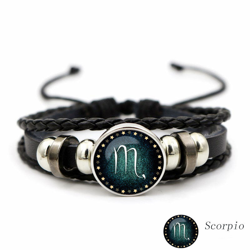 Luminous Twelve Constellation Artificial Gemstone Bracelet