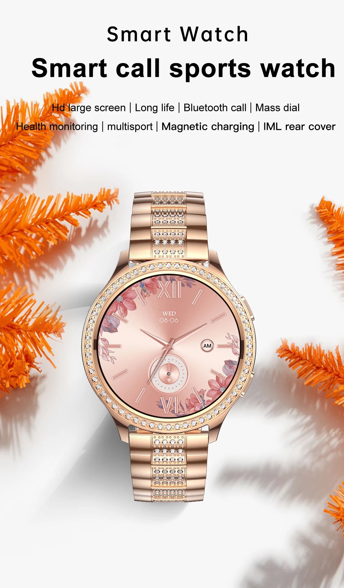 Women Smart Watch Bluetooth Call AI Voice Assistant