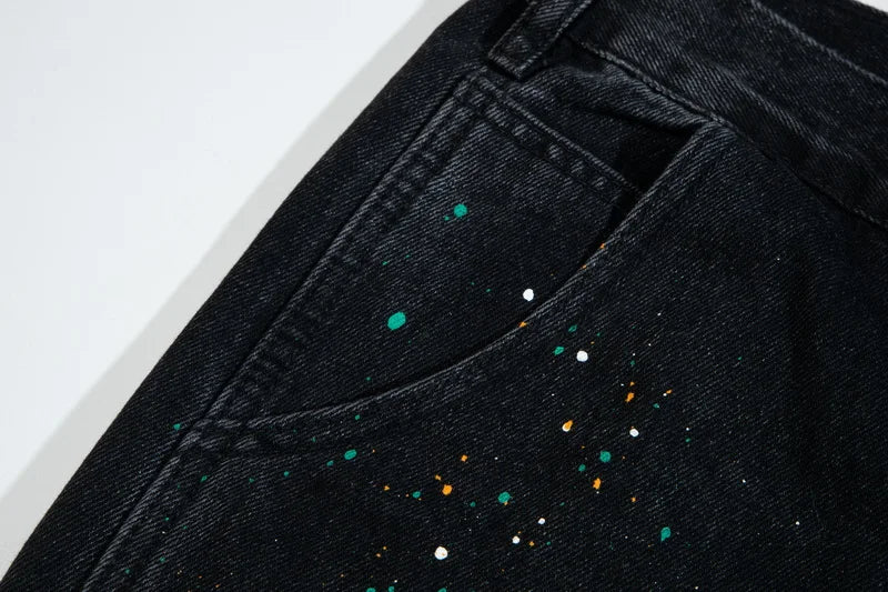 Vintage Streetwear Flared Jeans Pants