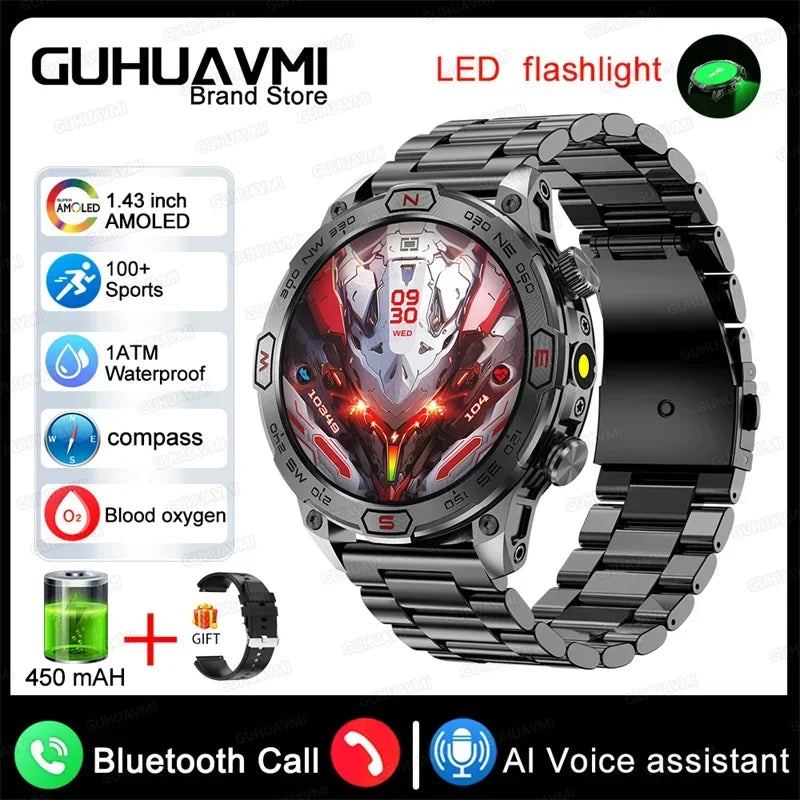 Xiaomi Outdoor Military Flashlight GPS Smart Watch