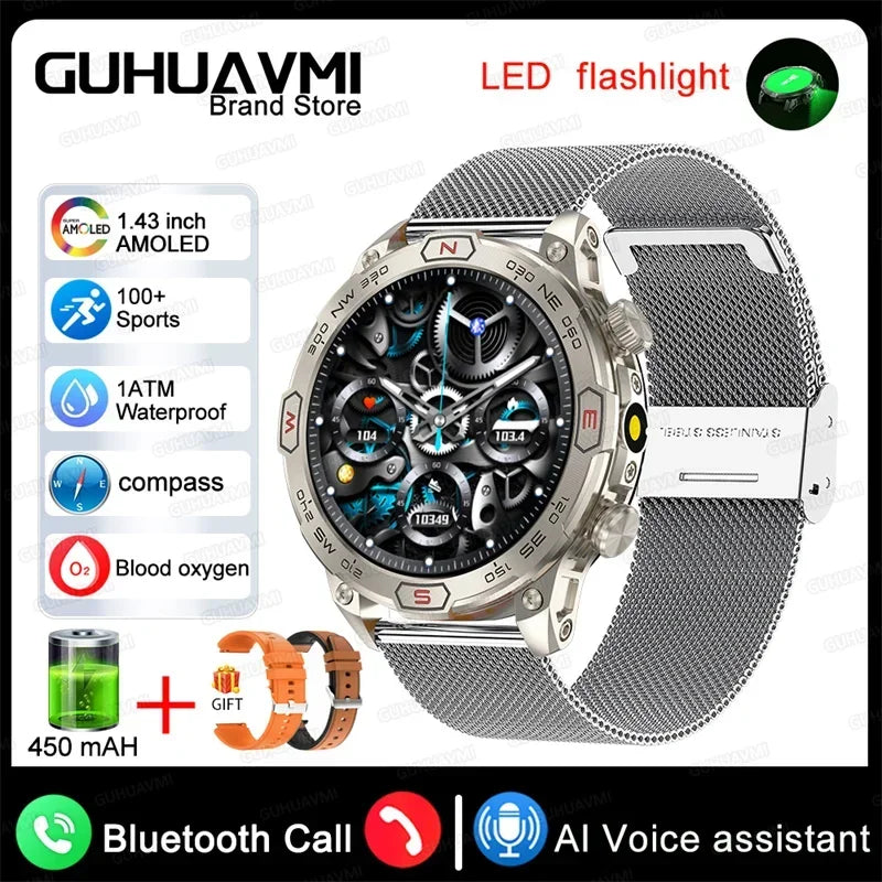 Xiaomi Outdoor Military Flashlight GPS Smart Watch