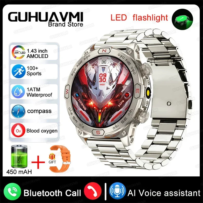 Xiaomi Outdoor Military Flashlight GPS Smart Watch