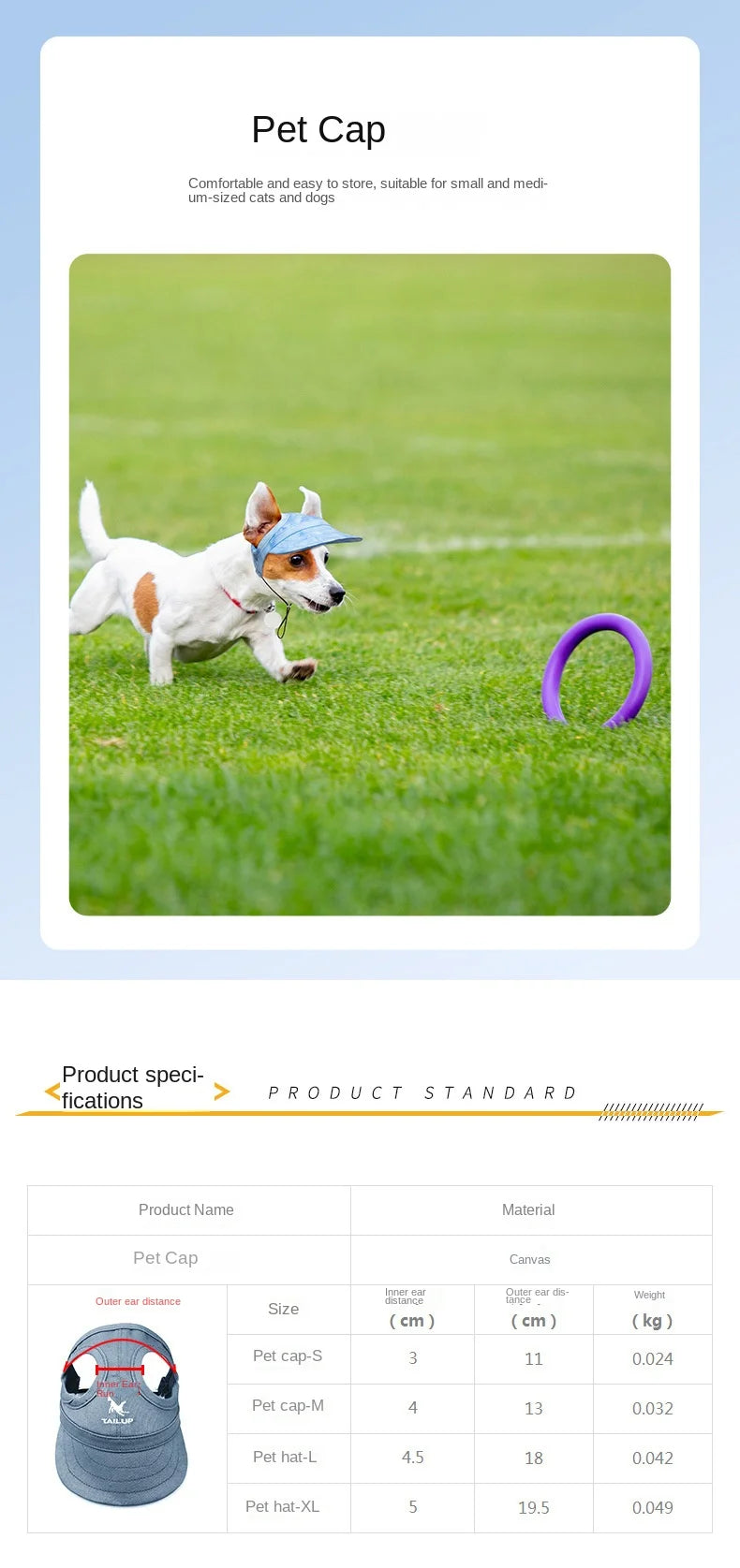Pet Dog Hat Outdoor Summer