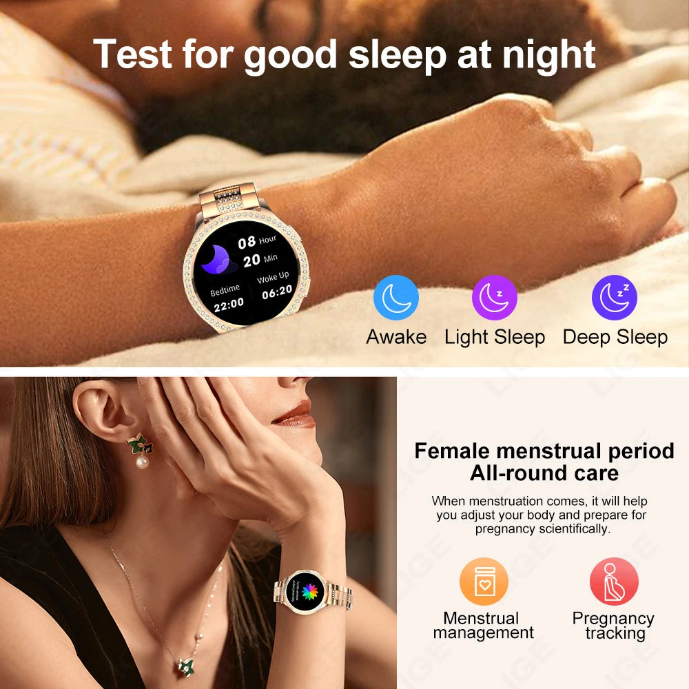Women Smart Watch Bluetooth Call AI Voice Assistant