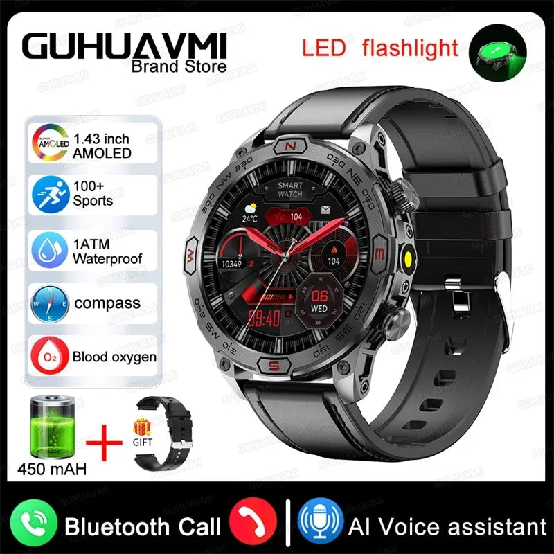 Xiaomi Outdoor Military Flashlight GPS Smart Watch