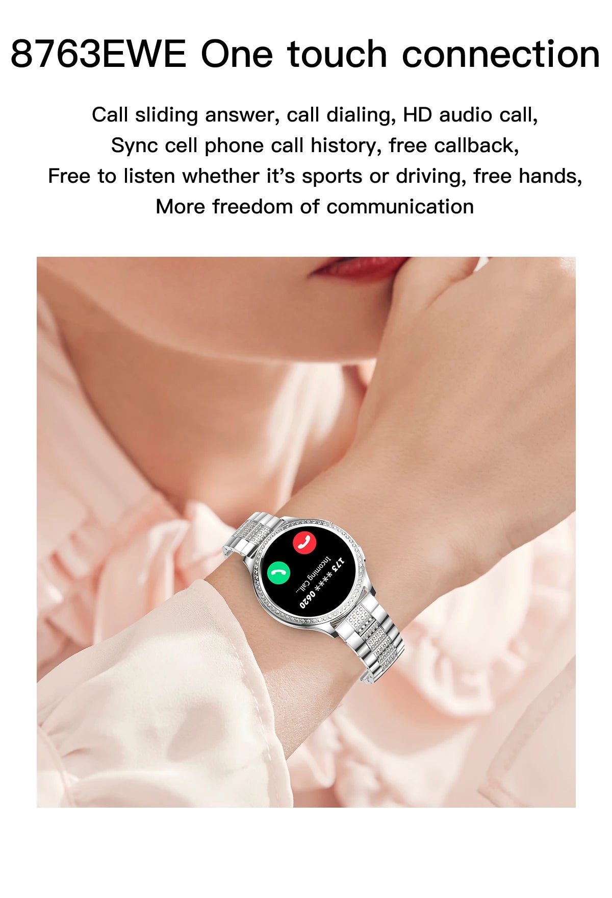 Women Smart Watch Bluetooth Call AI Voice Assistant