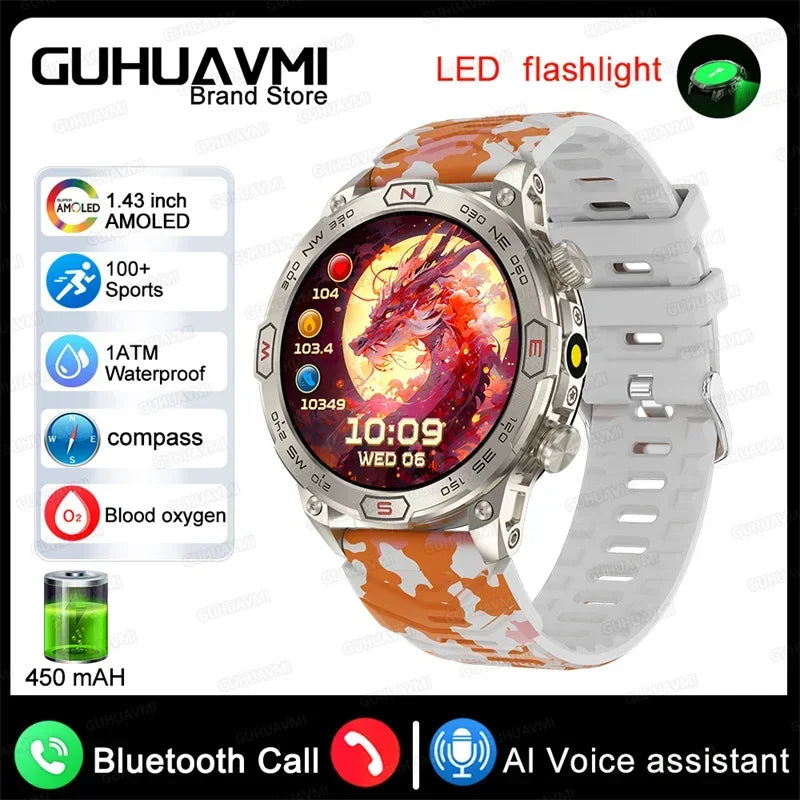 Xiaomi Outdoor Military Flashlight GPS Smart Watch