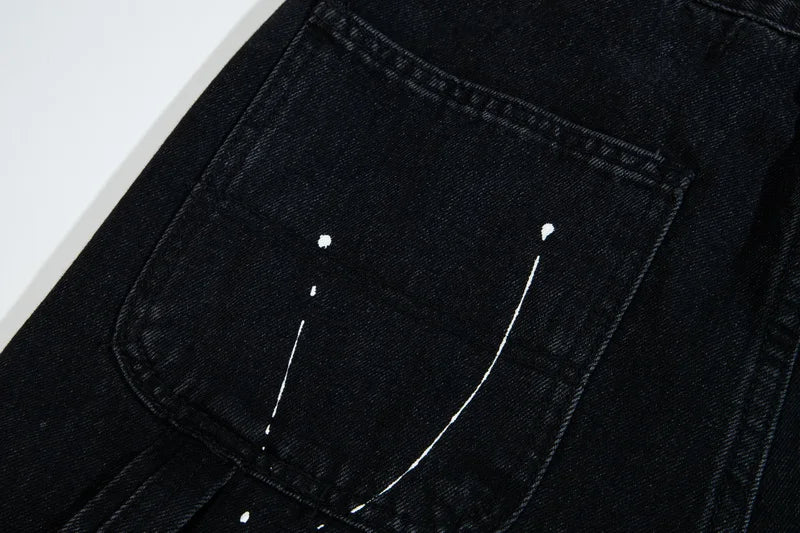 Vintage Streetwear Flared Jeans Pants