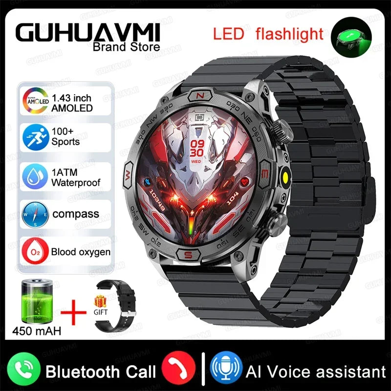 Xiaomi Outdoor Military Flashlight GPS Smart Watch
