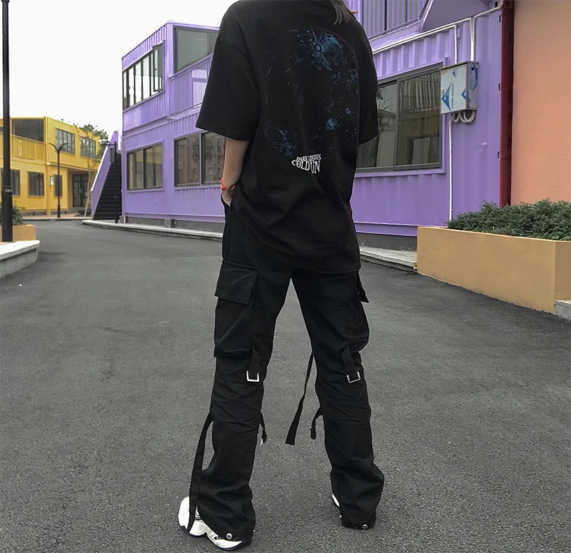 High Street Black Multi Zipper Jeans