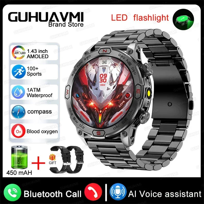 Xiaomi Outdoor Military Flashlight GPS Smart Watch