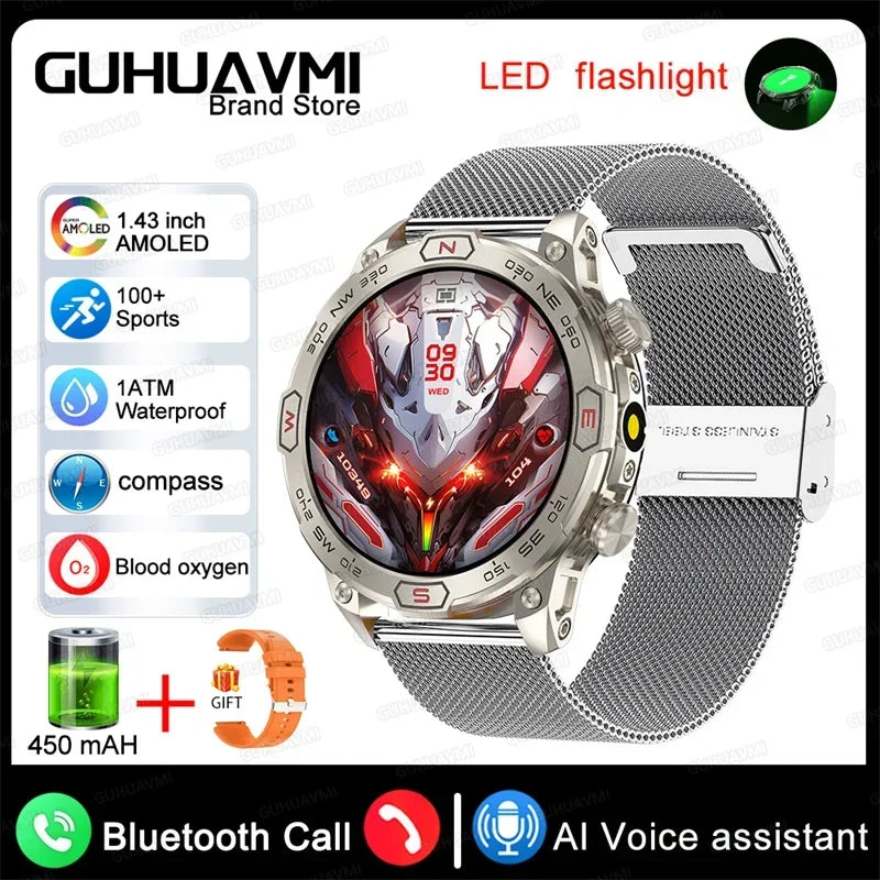 Xiaomi Outdoor Military Flashlight GPS Smart Watch