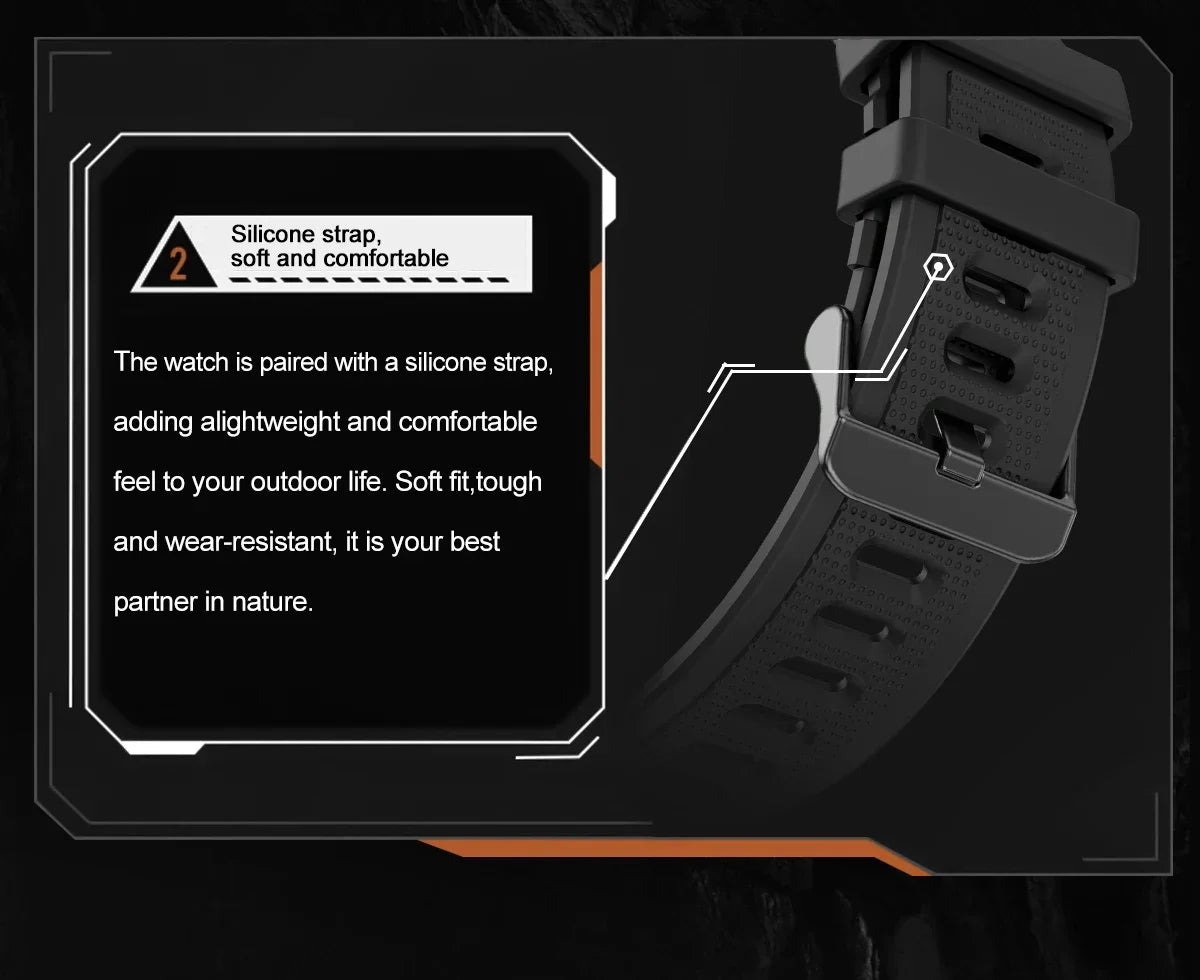 Xiaomi Outdoor Military Flashlight GPS Smart Watch