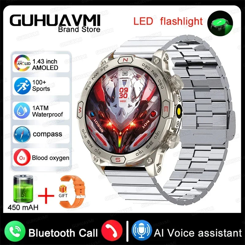 Xiaomi Outdoor Military Flashlight GPS Smart Watch