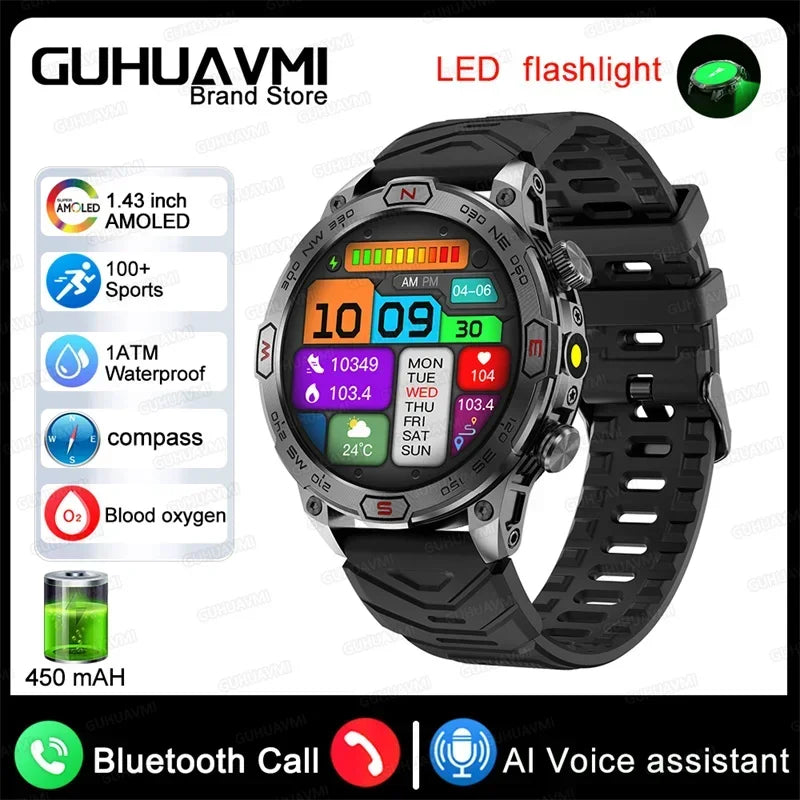 Xiaomi Outdoor Military Flashlight GPS Smart Watch