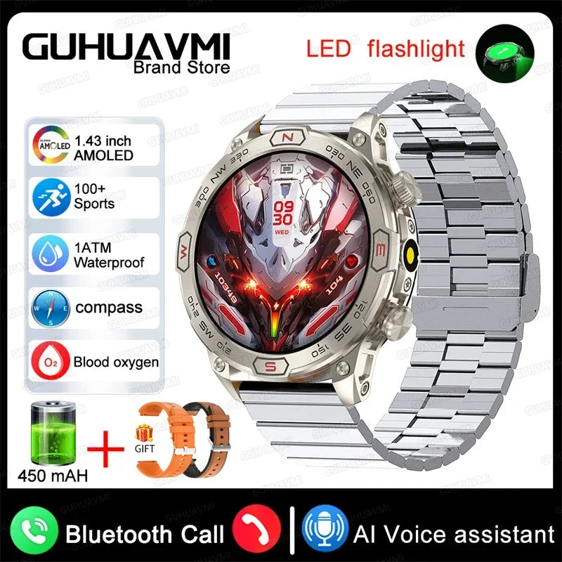 Xiaomi Outdoor Military Flashlight GPS Smart Watch
