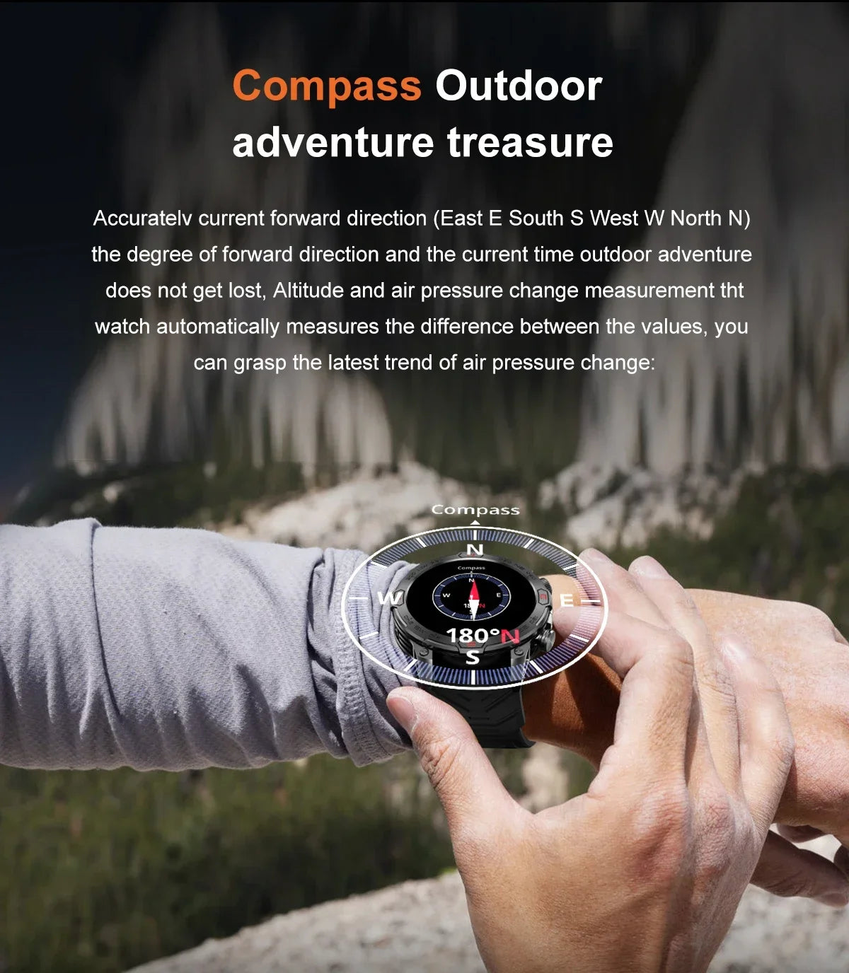 Xiaomi Outdoor Military Flashlight GPS Smart Watch