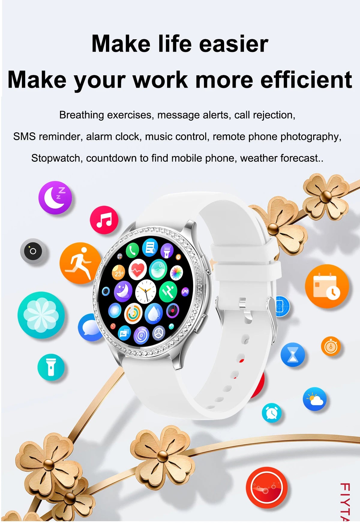 Women Smart Watch Bluetooth Call AI Voice Assistant