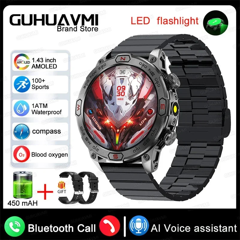 Xiaomi Outdoor Military Flashlight GPS Smart Watch