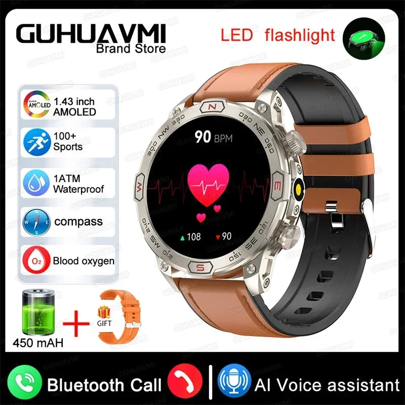 Xiaomi Outdoor Military Flashlight GPS Smart Watch